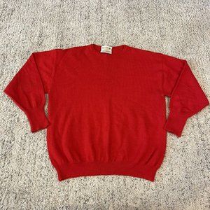 Slade Vintage Sweater Jumper Womens 12 Red 100% Pure New Wool Australia
